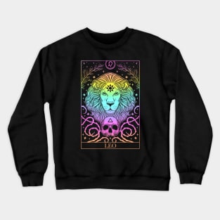 Zodiac sign tarot card Leo Crewneck Sweatshirt